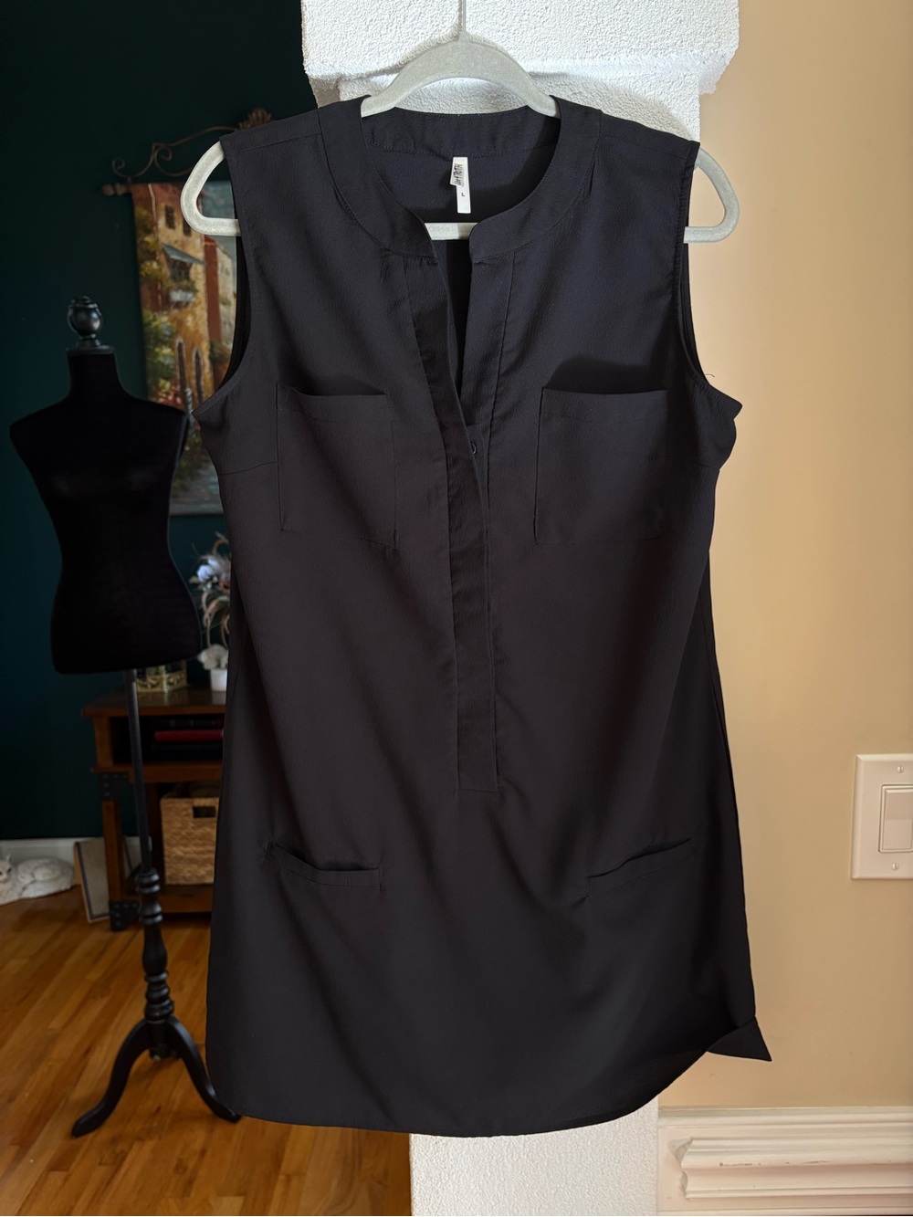 Live 4 Truth Black Sleeveless Shift Mini Dress